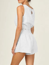 Load image into Gallery viewer, Round Neck Sleeveless Top and Shorts Set
