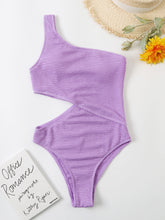 Load image into Gallery viewer, Cutout One Shoulder One-Piece Swimwear
