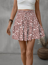 Load image into Gallery viewer, Frill Tied Printed Mini Skirt
