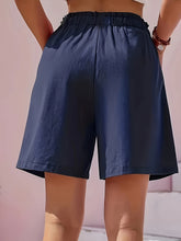 Load image into Gallery viewer, Full Size Pocketed Elastic Waist Shorts
