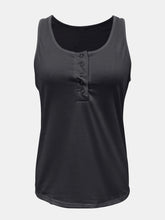 Load image into Gallery viewer, Full Size Quarter Snap Scoop Neck Tank
