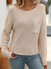 Load image into Gallery viewer, Round Neck Long Sleeve Sweater
