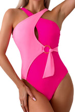 Load image into Gallery viewer, Cutout Contrast Sleeveless One-Piece Swimwear
