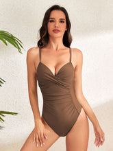 Load image into Gallery viewer, Ruched Sweetheart Neck One-Piece Swimwear
