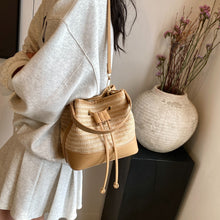 Load image into Gallery viewer, Straw Braided Shoulder Bag
