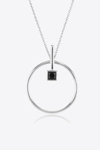 Load image into Gallery viewer, Black Zircon 925 Sterling Silver Necklace
