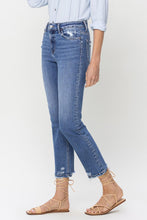 Load image into Gallery viewer, Lovervet High Rise Raw Hem Straight Jeans
