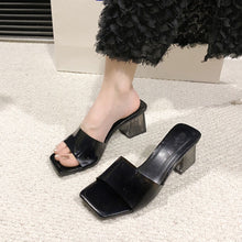 Load image into Gallery viewer, Open Toe Block Heel Sandals
