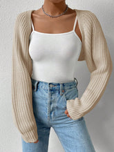 Load image into Gallery viewer, Honey Open Front Long Sleeve Cropped Cardigan
