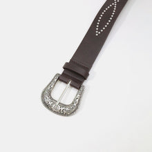 Load image into Gallery viewer, PU Leather Rhinestone Belt
