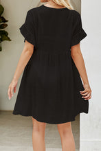 Load image into Gallery viewer, V-Neck Flounce Sleeve Cover-Up Dress
