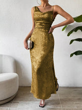 Load image into Gallery viewer, Asymmetric Neck Sleeveless Midi Dress
