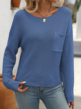 Load image into Gallery viewer, Round Neck Long Sleeve Sweater
