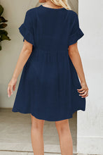 Load image into Gallery viewer, V-Neck Flounce Sleeve Cover-Up Dress
