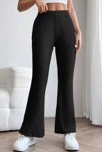 Load image into Gallery viewer, Basic Bae Full Size Ribbed High Waist Flare Pants
