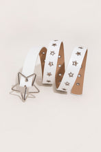 Load image into Gallery viewer, PU Leather Star Shape Buckle Belt
