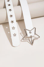 Load image into Gallery viewer, PU Leather Star Shape Buckle Belt
