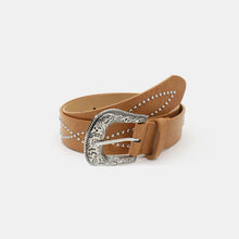 Load image into Gallery viewer, PU Leather Rhinestone Belt
