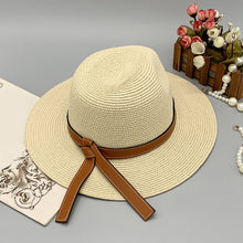 Load image into Gallery viewer, Wide Brim Paper Braided Hat
