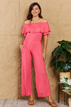 Load image into Gallery viewer, Heimish My Favorite Full Size Off-Shoulder Jumpsuit with Pockets
