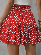 Load image into Gallery viewer, Frill Tied Printed Mini Skirt
