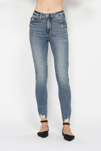 Load image into Gallery viewer, Judy Blue Full Size Tummy Control Vintage Wash Hem Destroy Skinny Jeans
