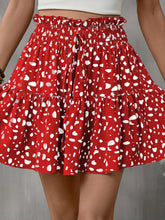 Load image into Gallery viewer, Frill Tied Printed Mini Skirt
