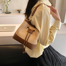 Load image into Gallery viewer, Straw Braided Shoulder Bag
