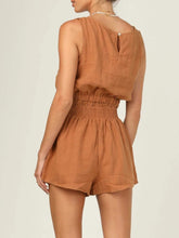 Load image into Gallery viewer, Round Neck Sleeveless Top and Shorts Set
