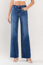 Load image into Gallery viewer, Lovervet High Rise Clean Cut Raw Hem Wide Jeans
