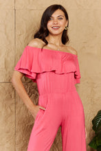 Load image into Gallery viewer, Heimish My Favorite Full Size Off-Shoulder Jumpsuit with Pockets
