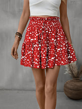 Load image into Gallery viewer, Frill Tied Printed Mini Skirt
