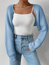 Load image into Gallery viewer, Honey Open Front Long Sleeve Cropped Cardigan
