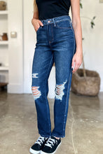 Load image into Gallery viewer, Judy Blue Full Size High Waist Rigid Magic Heavy Destroy Straight Jeans
