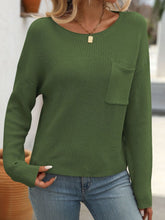 Load image into Gallery viewer, Round Neck Long Sleeve Sweater
