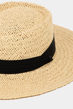 Load image into Gallery viewer, Fame Straw Braided Pork Pie Hat
