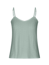 Load image into Gallery viewer, Eyelet Lace Detail V-Neck Cami
