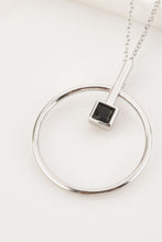 Load image into Gallery viewer, Black Zircon 925 Sterling Silver Necklace
