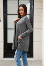 Load image into Gallery viewer, Basic Bae Full Size Open Front Long Sleeve Cardigan with Pockets
