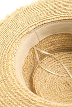 Load image into Gallery viewer, Fame Basket Weave Straw Sun Hat
