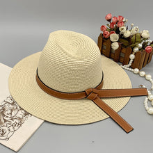 Load image into Gallery viewer, Wide Brim Paper Braided Hat
