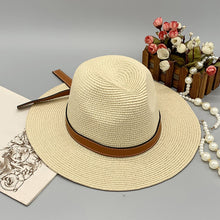 Load image into Gallery viewer, Wide Brim Paper Braided Hat
