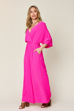 Load image into Gallery viewer, Double Take Full Size Half Sleeve Wide Leg Jumpsuit
