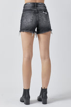 Load image into Gallery viewer, RISEN Full Size High Rise Distressed Denim Shorts
