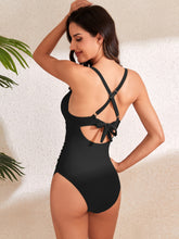 Load image into Gallery viewer, Crisscross Cutout V-Neck One-Piece Swimwear
