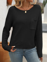 Load image into Gallery viewer, Round Neck Long Sleeve Sweater
