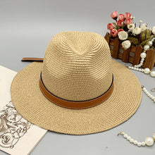 Load image into Gallery viewer, Wide Brim Paper Braided Hat
