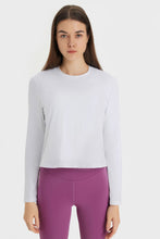 Load image into Gallery viewer, Round Neck Long Sleeve Sports Top
