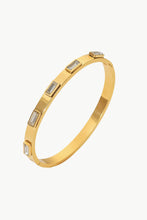 Load image into Gallery viewer, 18K Gold Plated Inlaid Cubic Zirconia Bracelet
