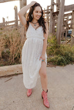 Load image into Gallery viewer, Lace Backless Spaghetti Strap Maxi Dress

